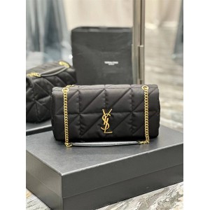 YSL Saint Laurent 515821 JAMIE Medium Forged Face Handbag Nylon Shoulder Bag