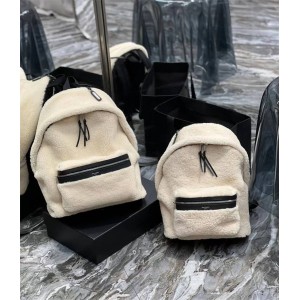 YSL Saint Laurent 534967 326865 New Wool CITY Backpack