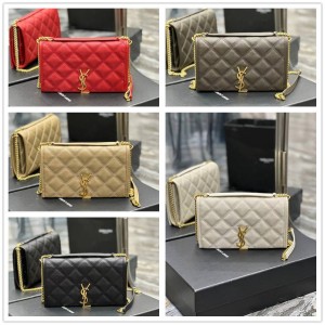 YSL Saint Laurent 585031 BECKY Diamond Quilted Lambskin Chain Bag