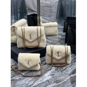 YSL Saint Laurent 467072/494699/487216 LOULOU Wool Y-shaped Quilted Handbag