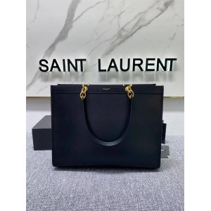 YSL Saint Laurent 669593 New Leather Shopping Bag Tote Bag