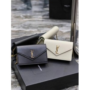 YSL Saint Laurent 743050 LE CASSANDRE Smooth Leather Envelope Chain Bag 393953