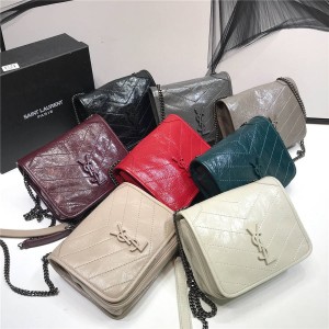 YSL / Saint Laurent handbags new folds leather mini NIKI CHAIN chain bag 5831030