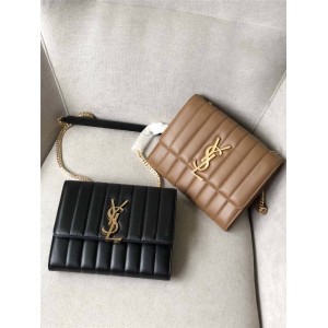 ysl Saint Laurent New Sheepskin VICKY Quilted Chain Wallet 5541250