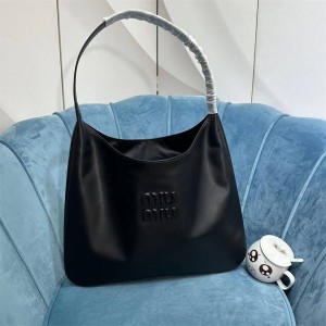 Miumiu 5BB134 hobo calf leather underarm bag shoulder bag