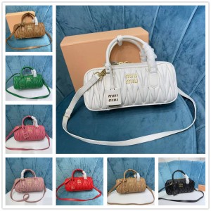 Miumiu 5BB148 Arcadie matelass é Soft Sheep Leather Handbag