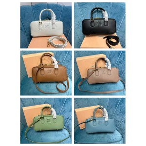 Miumiu 5BB148 Arcadie Leather Handbag