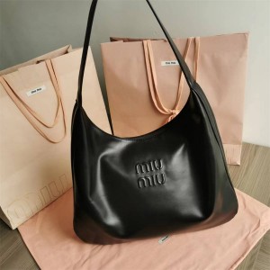 MIUMIU 5BB134 HOBO TOTE Half Moon Bag Underarm Bag