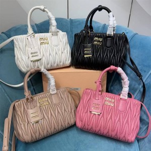 MIUMIU 5BA259 Matelasse Soft Sheep Leather Handbag