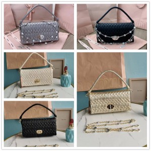 MIUMIU 5BD417 Miu Crystal Diamond Chain Pack