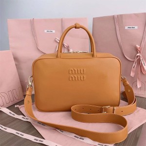 MIUMIU 5BB117 Women's Bowling Bag Public Bun Handbag