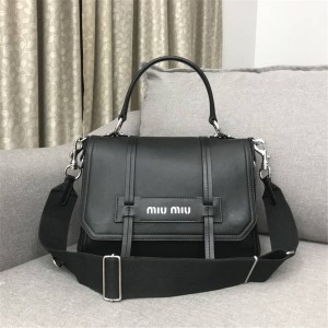 Miumiu handbag new leather Grace Lux portable shoulder bag 5BD078