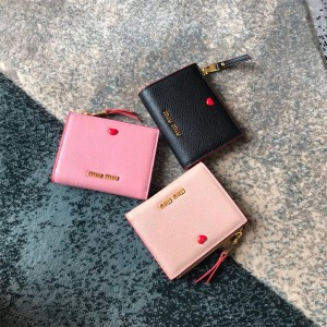 Miumiu wallet new LOVE love LOGO wallet 5ML023