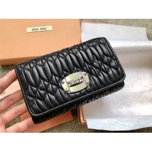 Miumiu long wallet new folds sheepskin 30% wallet 5MH015
