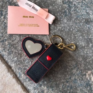 miumiu New Goat Leather Lipstick Key Case 5TL359