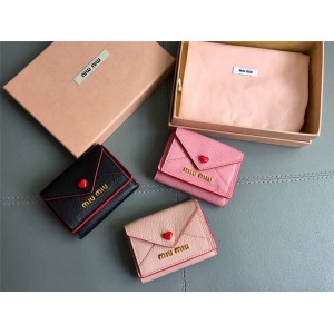 MIUMIU Love Series Three-fold Envelope Short Wallet 5MH020