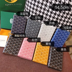 Goyard Unisex Passport Holder Mid-Long Bifold Wallet