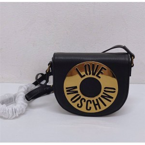 Moschino new love lychee grain leather crossbody piggy bag