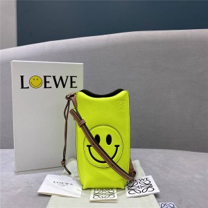 LOEWE Smiley Joint Series Smiley Gate Pocket Handbag Mobile Phone Bag