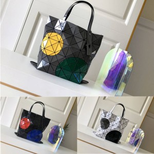 ISSEY MIYAKE new limited large dot color matching six-cell tote bag