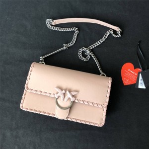 PINKO Handbag Love Series TWIST Woven Swallow Bag