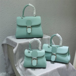 delvaux togo leather macaron Le Brillant handbag