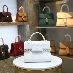 Delvaux leather diamond white Temppete shoulder bag