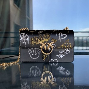Pinko's new ICON STREET ART studded LOVE handbag