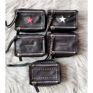 Givenchy new rivet five-pointed star sheepskin Pandora clutch