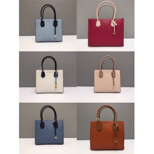 Michael Kors mk color block medium Mercer lock square bag tote bag