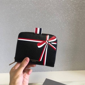 THOM BROWNE TB ball grain cowhide bow coin purse