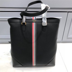 THOM BROWNE TB men's striped briefcase tote bag