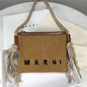 Marni Hemp Rope Straw Bag Crossbody Bag