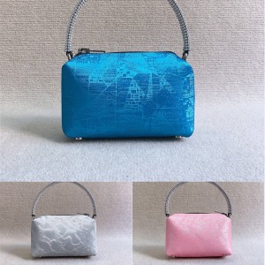 Alexander Wang heiress silk-printed satin handbag pillow bag