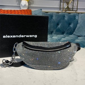 Alexander Wang attica rhinestone mesh waist bag chest bag