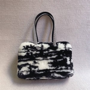 Alexander Wang printed lamb hair crystal and diamond handbag