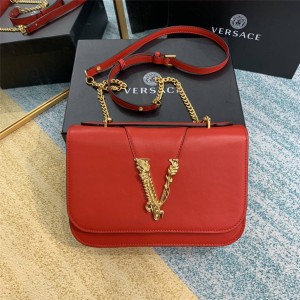 Versace handbags new calf leather VIRTUS shoulder bag DBFG985