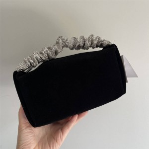 Alexander Wang scrunchiee mini velvet handbag