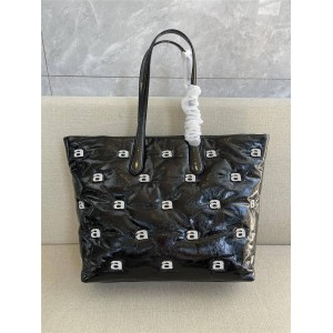 Alexander Wang new rhinestone A letter handbag shopping bag