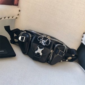 Alexander Wang multifunctional motorcycle leather belt bag chest bag