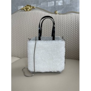 Alexander Wang rhinestone wool handbag messenger bag