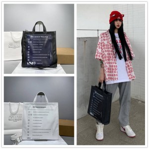 Maison Margiela Women's MM6 Letter Print Tote Bag