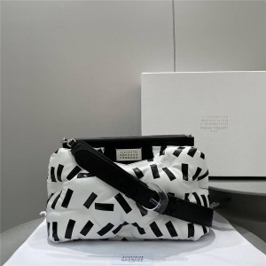 Maison Margiela Print MM Glam Slam Cloud Bag in Sheepskin