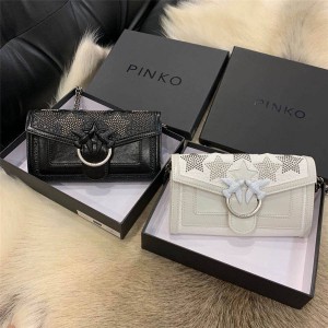 Pinko pentagram rivets STARRY SKY cross-body wallet chain bag