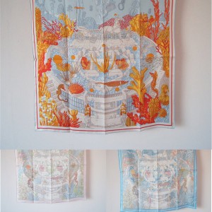 Hermes new silk scarf 90 cm double-sided square scarf
