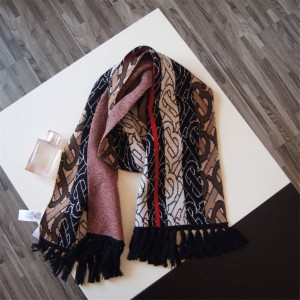 Burberry exclusive logo stripe cashmere scarf 80186151
