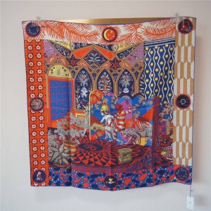 Hermes new silk Amazon dance pattern 90 cm square scarf