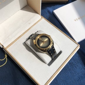 Original joint name Versace VEBM series snake skin rivet quartz watch