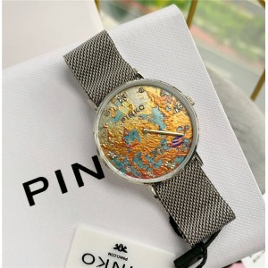 PINKO new print series magnetite buckle strap inlaid crystal quartz watch