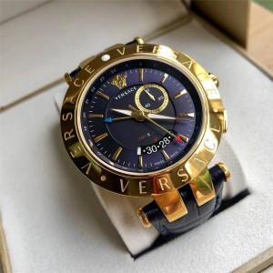 Versace official website Gmt dual time zone quartz watch